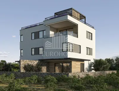 PAG, MANDRE, Luksuzni penthouse, 100 m² rooftop. Top lokacija. Pogled - 6