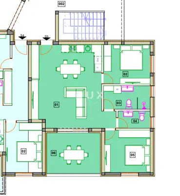 Apartment 84.1 m², Vodice - 2 bedrooms, loggia - 2