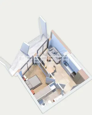 Split - Duilovo, Neubau, 1 Zimmer + Wohnzimmer | großer überdachter Balkon - 5