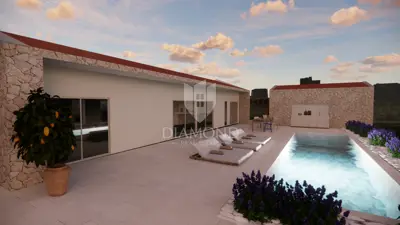 Haus 115 m², Sveti Petar u Šumi - Pool und Sonnenterrasse - 8