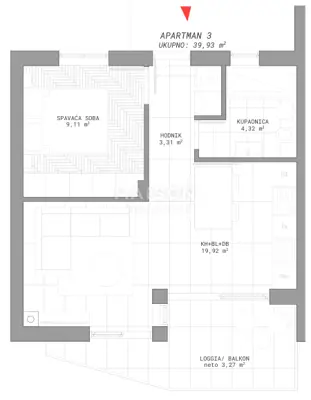Wohnung zum Kauf in Oprić, 46,2 m² - 11