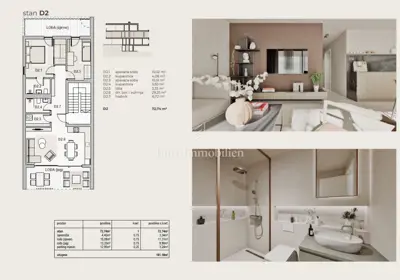 Apartment 69 m², Kraljevica - panoramic sea view - 2