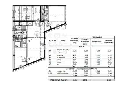 Gaišće, Sesvete, useljiva novogradnja, penthouse na 2. katu, terasa, 5 - 14