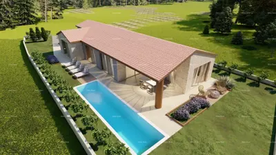 Top ponuda! Prodaja zemljišta s građevinskom dozvolom, za izgradnju obiteljske kuće s bazenom, Tinjan! - 5