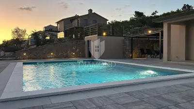 Labin, Ferienhaus mit zwei separaten Wohnungen, Meerblick - 10