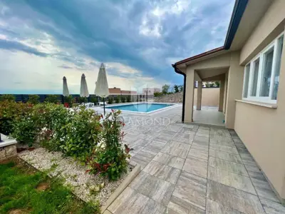 Labin, Ferienhaus mit zwei separaten Wohnungen, Meerblick - 8