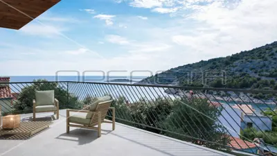 Wohnung 146 m², Stivašnica - Meerblick und drei Terrassen - 14