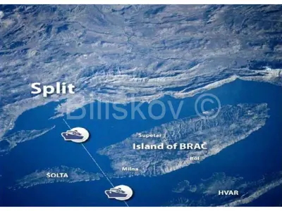 Building land 17 699 m², Milna - 80 m to the sea - 9
