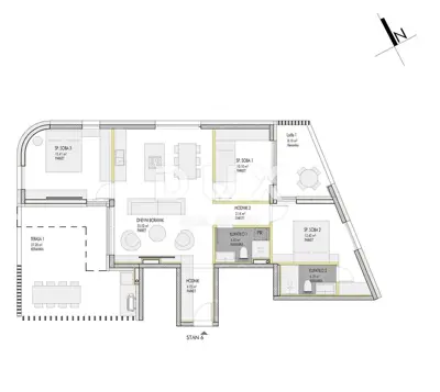 Wohnung 104 m², Umag - 3 Schlafzimmer, Terrasse und Loggia - 9