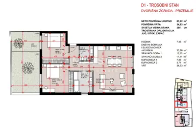 Zagreb, Kvatrić - Apartment in high-quality new construction 121,85 m² - 3