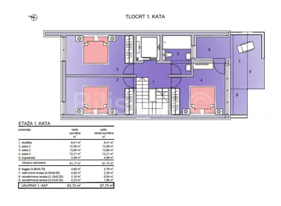 Haus 220 m², Kaštel Štafilić - 100 m vom Meer - 8