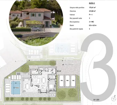 Villa 170 m², Šilo na Krku - Pool und 3 Stellplätze - 6