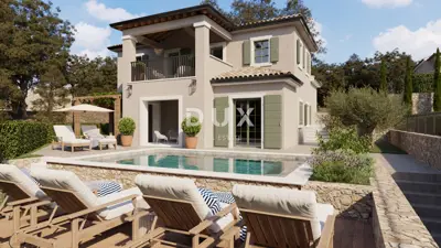 Villa 170 m², Šilo na Krku - Pool und 3 Stellplätze