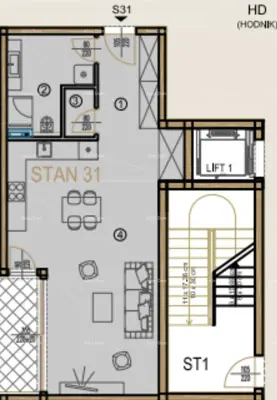 Stan u Poreču, 1. kat, loggia i moderan kompleks - 6