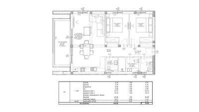 Stan 80 m², Kožino - 2 spavaće sobe, balkon s pogledom na more - 7
