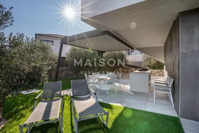 Krk Island, Vrbnik, impressive modern villa with pool - 22