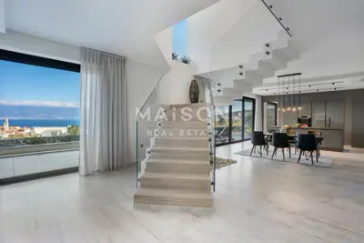 Krk Island, Vrbnik, impressive modern villa with pool - 7