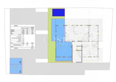 Stan 56,58 m², Nin - bazen i vrt - 11