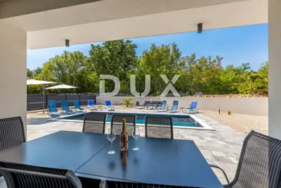 Otok Krk, Dobrinj, samostojeća kuća, 167 m², novogradnja, bazen - 4