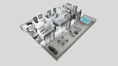 Banjol, Rab – penthouse 145 m² s pogledom na more - 16