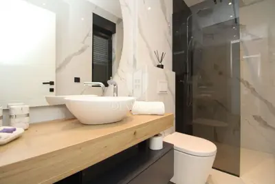 Villa 130 m², Labin - heated pool and view of the old town - 19