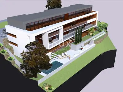 Building plot 6,100 m², Medveja - old house and sea views - 15