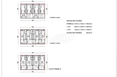 Building plot 622 m², Vrsi-Zukve, project for a building - 4