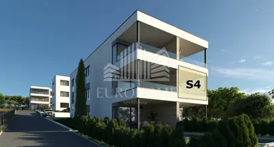 Apartman 71 m², Mandre - pogled na more i balkon