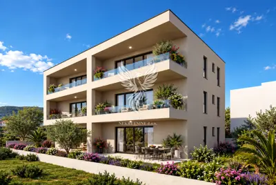 Šibenik, podsolarsko, predivan 2s+db stan s pogledom na more - 5