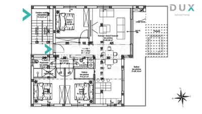Penthouse 176,5 m², Ika - panoramski pogled na more - 14