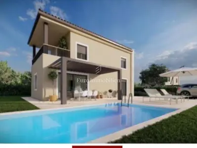 Kuća u Baderni, roh bau faza na mirnoj lokaciji