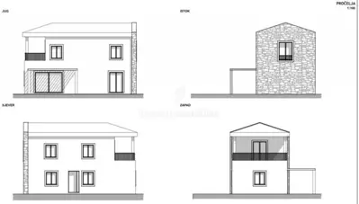 Haus in Baderna, Rohbauphase in ruhiger Lage - 6