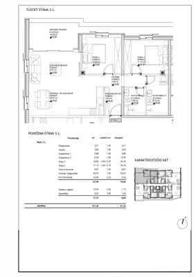 Apartment 101.4 m², Cres - strict center, 50 m from the sea - 12