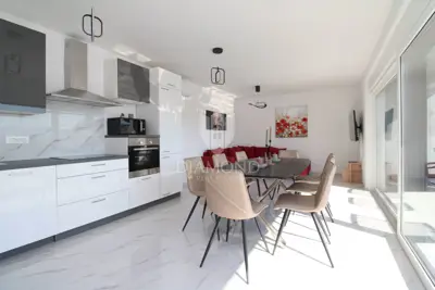 Dvojna vila 158 m², Krk - Okolica, bazen i panoramski pogled na more - 5