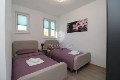 Dvojna vila 158 m², Krk - Okolica, bazen i panoramski pogled na more - 15