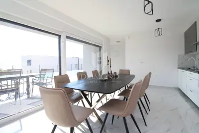 Dvojna vila 158 m², Krk - Okolica, bazen i panoramski pogled na more - 6