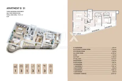 Stan 172 m², Opatija - Centar, vrtna terasa i pogled na more - 3