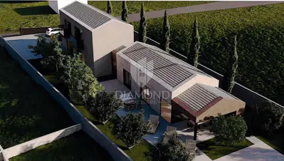 Building plot 1,313 m², Sveti Lovreč - permit for a semi-detached house - 7