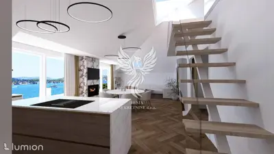 Apartment 151 m², Crnica, first row to the sea and view of the old town center - 19