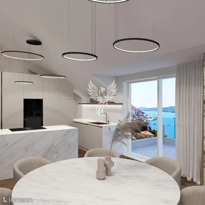 Apartment 151 m², Crnica, first row to the sea and view of the old town center - 9
