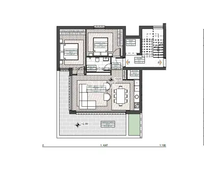 Apartment 71 m², Ičići - 2 bedrooms, terrace - 3