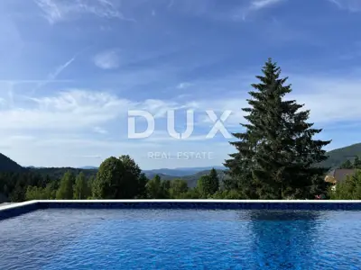 Holzvilla in Kupjak, Pool, Wellness und Blick auf die Berge - 7