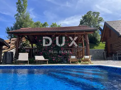 Holzvilla in Kupjak, Pool, Wellness und Blick auf die Berge - 9