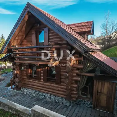 Holzvilla in Kupjak, Pool, Wellness und Blick auf die Berge - 3