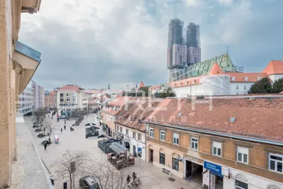 Wohnung 59 m², Gornji Grad - Medveščak, Blick auf die Kathedrale