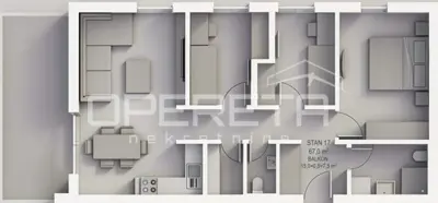Apartment 75 m², Krapinske Toplice - center, 4-room new build - 4