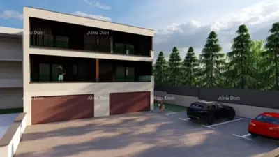 PULA, NEW BUILDING, APARTMENT 80.7 m² WITH TERRACE AND PARKING SPACE