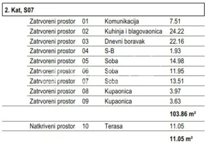 Stan 2. kat, Labin - pogled na more i terasa - 6