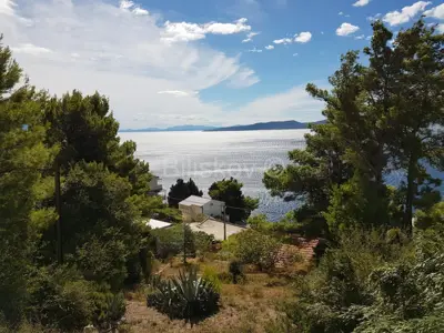 Building land 849 m², Marušići, sea and Brač view