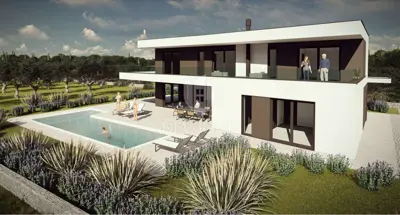 Building plot 1,065 m², Rovinj - permit and project - 2